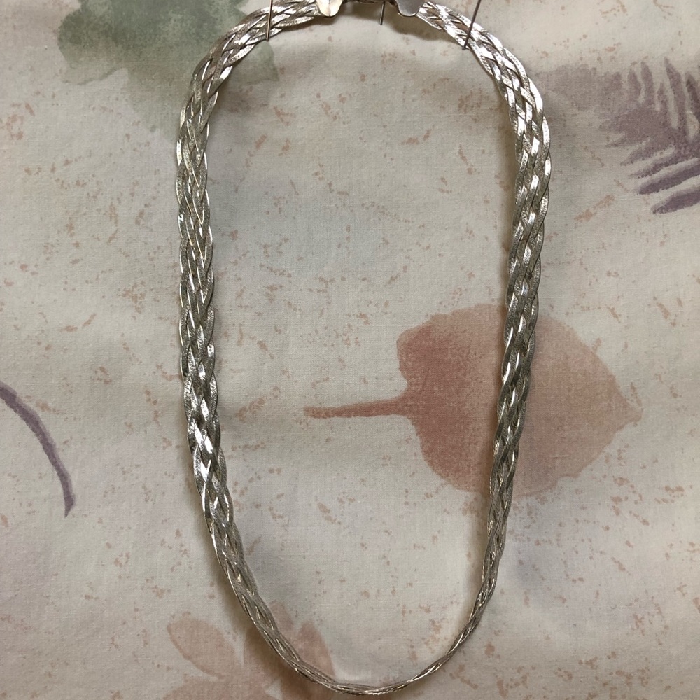 Sterling Silver Braided Necklace